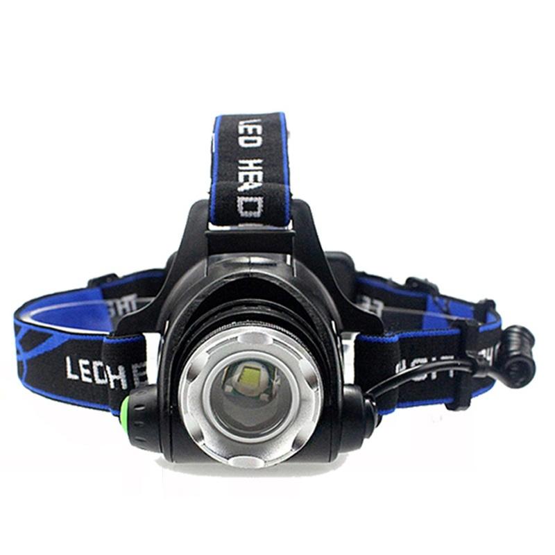 5000LM XML-L2 Led Headlamp Zoomable Headlight Waterproof Head Torch flashlight Head lamp Fishing Hunting Light