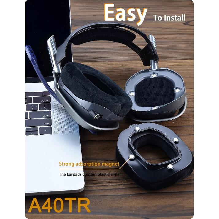 A40 TR Mod Kit – defean Replacement Earpads and Headband Compatible with Astro Gaming A40 TR Headset,Ear Cushions, Upgrade High-Density Noise