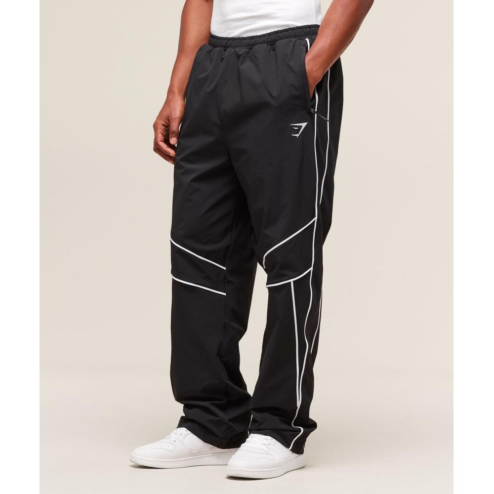 

Gymshark Retro Crinkle Track Pants Black A1c8v Bb2j S