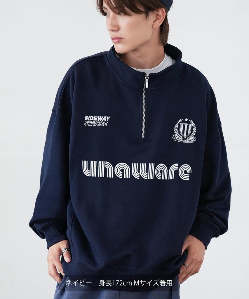 [IMPROVES] [SIDEWAYSTANCE] Uniform Fleece Half-Zip Sweatshirt