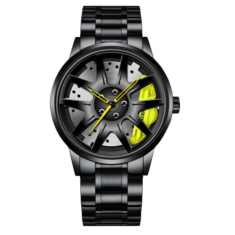Official automatic movement watch men's vacuum plating wheel style non-mechanical watch new one