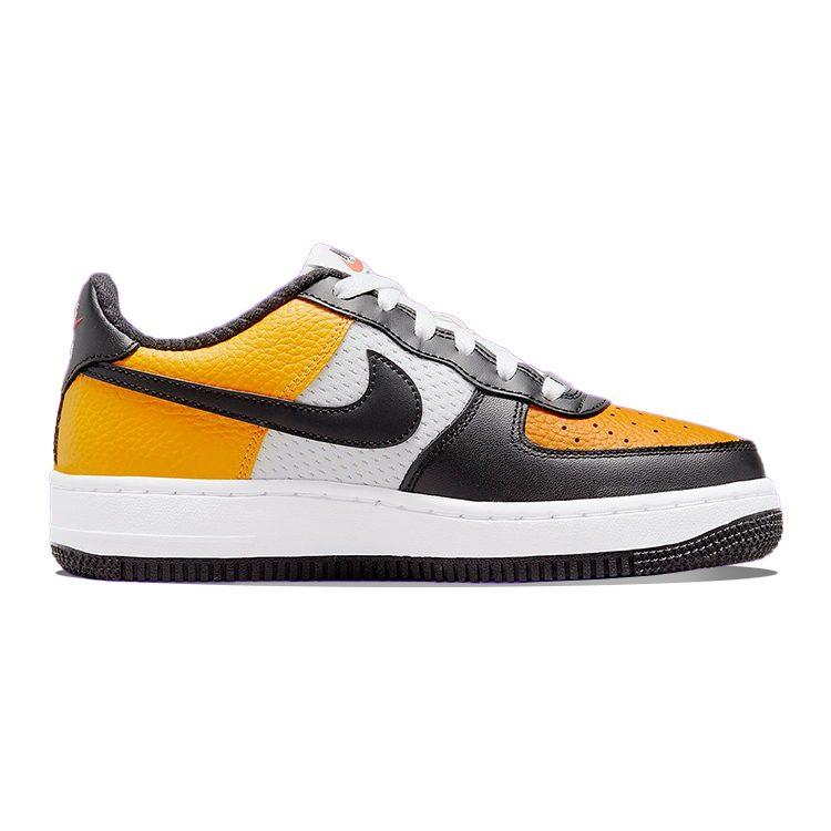 Nike Air Force 1 Low Black Gold Jersey Mesh GS DQ7779-700