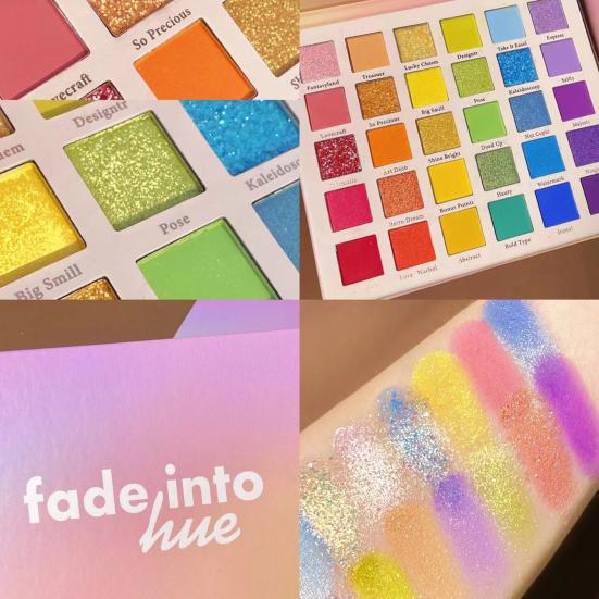 Eye Shadow Glittery Waterproof Eye Makeup 30-color Pearly Matte Glitter Eyeshadow Rainbow Palette for Women