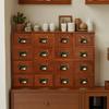 Retro Solid Wood Multi-Purpose Storage Cabinet for Living Room or Bedroom