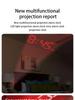 Multi Function Projection Chime Clock With LED Light Voice Alarm Digital Projection Clock For Home Bedroom Office Decor