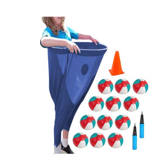 Hra na dvorek Granny Pants Set Obří venkovní hry s míči a kužely Zábavné trávníkové hry pro rodinná setkání, večírky, pikniky