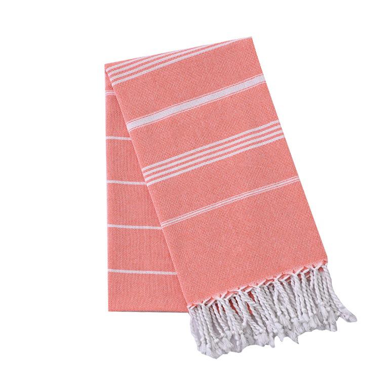 Turkish Bath Towel: Striped Beach Shawl with Tassels