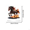 2D Acrylic Horse Ornament Desktop Display Collectible Flat Table Sign Figurine for Home