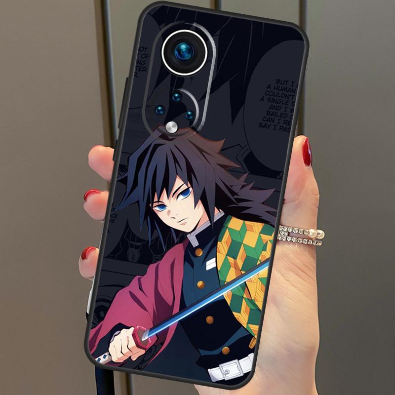 

Гию Томиока Убийца Демонов Кимецу но Яиба для Huawei P20 P30 P40 Lite Pro P Smart 2019 Nova 9 5T чехол для Honor 50 8X 9X 10i Huawei P30