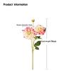 New 76cm Length Artificial Dahlia Flower Long Branch Floral Arrangement Faux Flower Realistic 3 Heads Silk Flower Home Decor