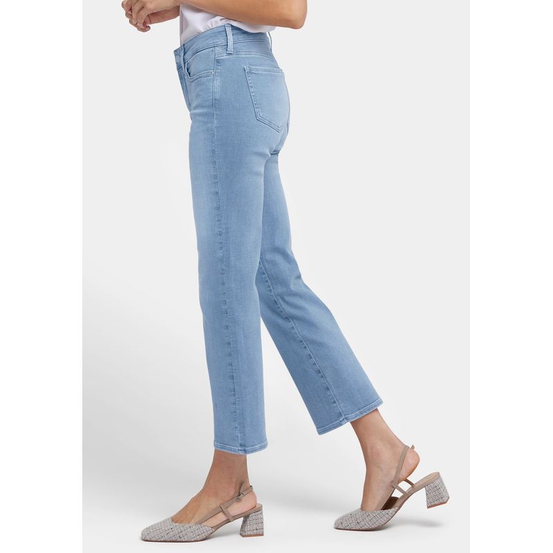 2 Pieces 90% Off NY's Marilyn Cropped Straight-leg Denim Spring and Summer Thin Elastic Cropped High Waist Stretch Denim