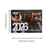 2026 Cat Calendar 2026 Cat Themed Calendar Monthly Holiday Planning Reminder Tool Suitable for Bedrooms and Studies