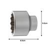 TONE Socket Drive Size Hex Size 65mm (12-point) 6D-65, 19.0mm (3/4"),