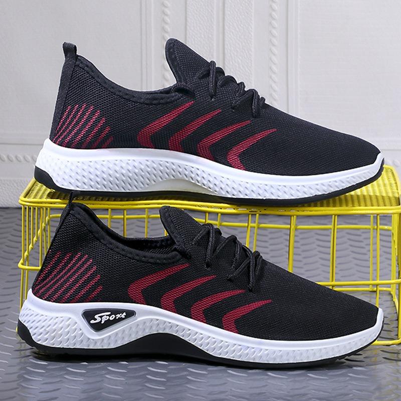 2 new men's sports running shoes soft sole comfortable casual middle and old walking shoes old Beijing cloth shoes