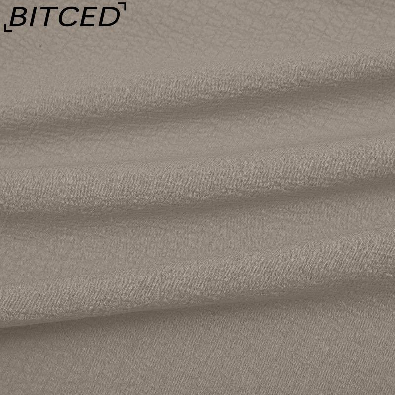 BITCED 8 Color Women High Elastic Waist Trousers Wide Leg Loose Pants Deep Vest Pleated Ankle Pockets Solid Color Soft Ladies Casual Pants