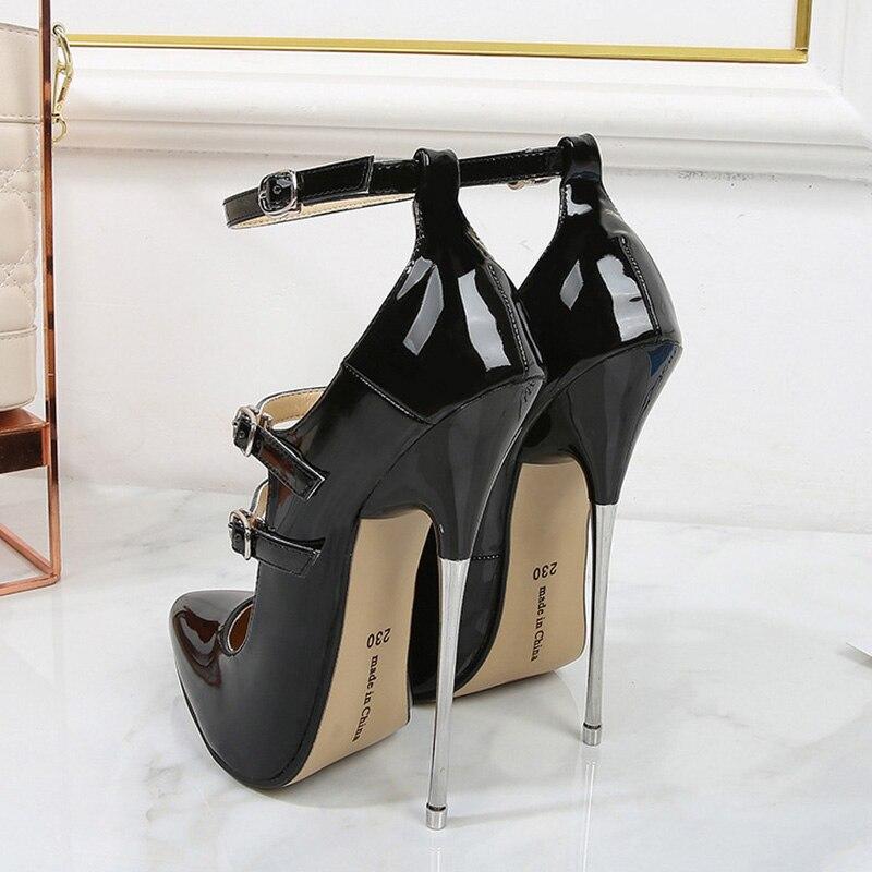 Dámské jehlové boty Lodičky se špičatou špičkou Sexy Catwalk 16cm podpatek WZ