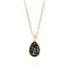 High quality natural stone emperor stone water drop pendant Seiko couple necklace niche Ins jewelry