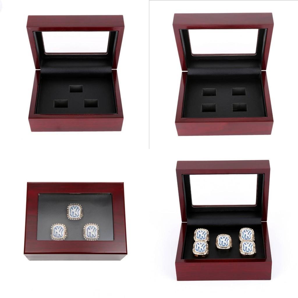 Casket Jewelry Fashion Simple Exquisite Girls Ring Jewelry Porous Mahogany Set