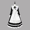 Halloween Cosplay Costumes Anime Apron Maid Role Play Long Dress Plus Size Black White Lolita Lingerie Dress Maid Outfits
