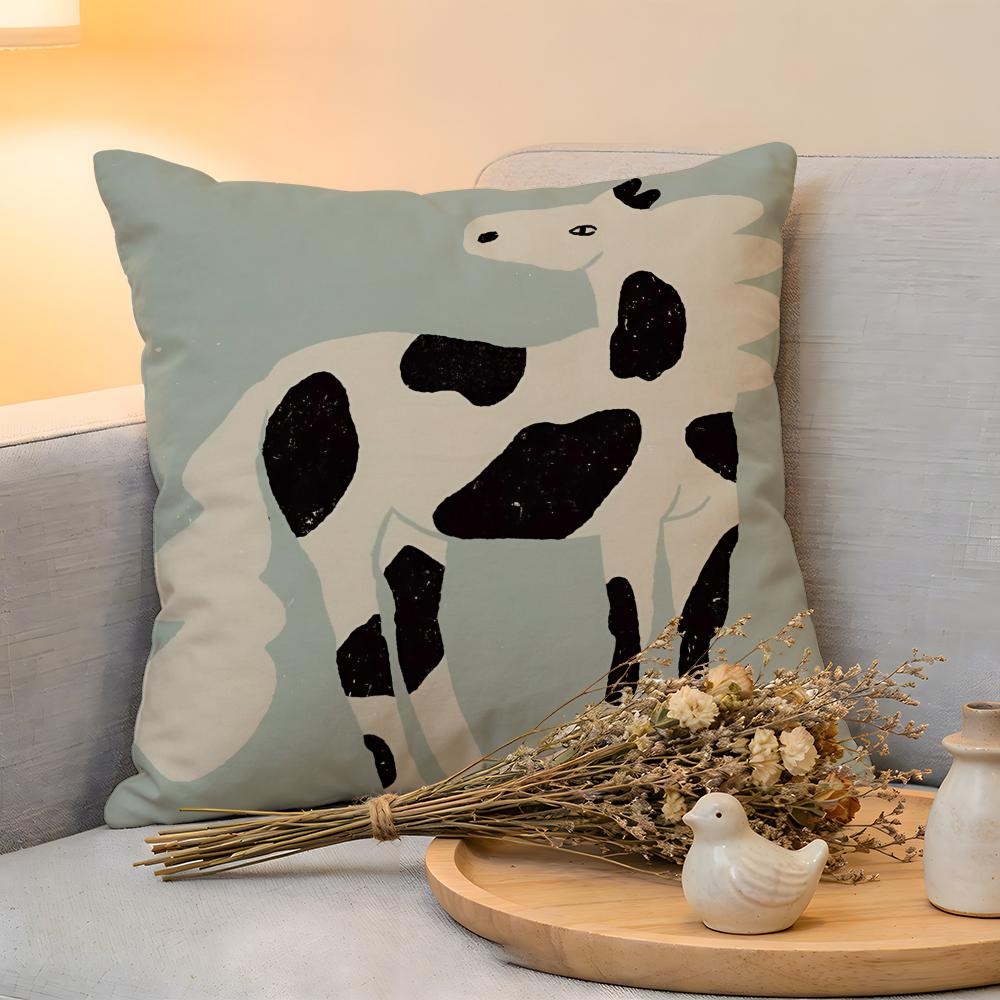 Cushion Cover Linen SkinFriendly Soft Decorative Case for Sofa Home Decor Vantage Abstract Anime Cute Pet Cat Dog Pillow Cover