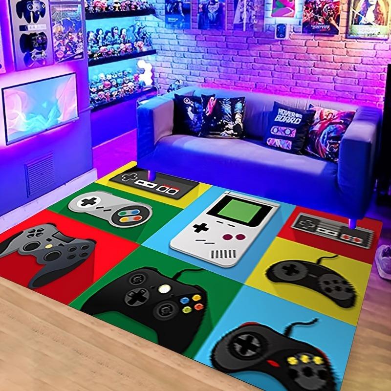 3D Game Console Controller Carpet for Living Room Children's Bedroom Crawling Mat Non-Slip E-sports Hall Decor Rug Home Doormat