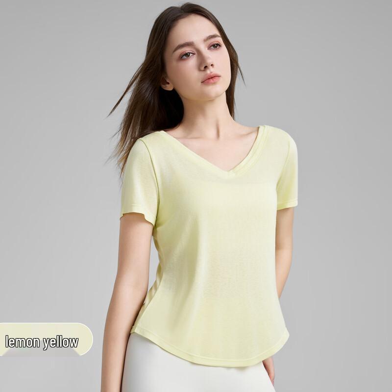 WEZHO Women s Lightweight V-Neck Sports T-Shirt