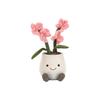 JELLYCAT Fun Plant Series Pink Orchid Cute Doll Plush Doll 25cm High