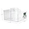 Clear Cosmetic Storage Organizer 6 Compartment Multi-Purpose Makeup Organizer Bathroom Home Office Easy Access Durable Plastic