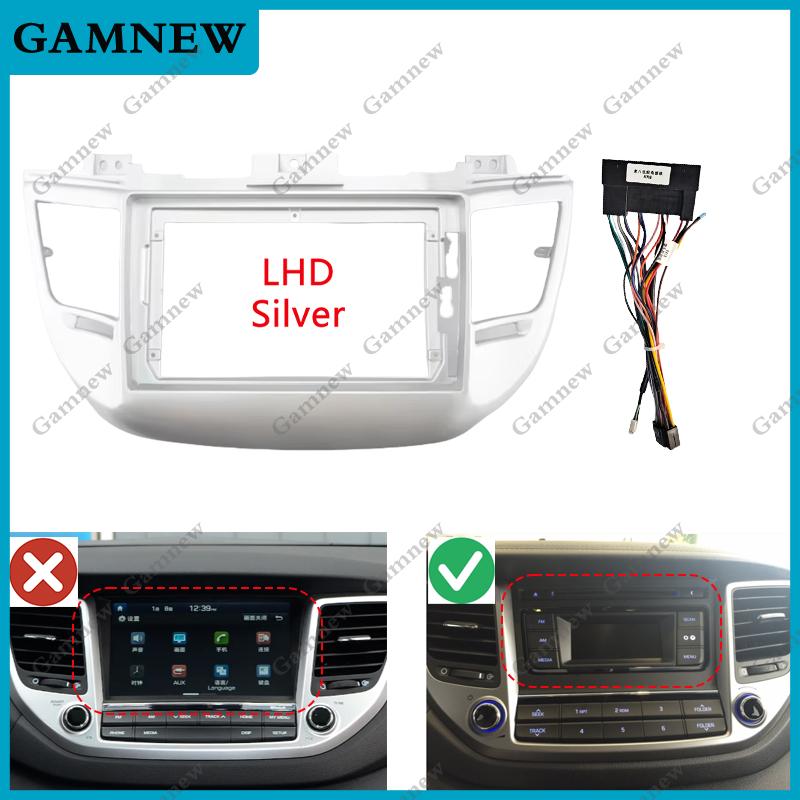 9 Inch Car Frame Fascia Adapter Android Radio Dash Fitting Panel Kit For Hyundai Tucson 2015-2018