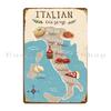 Pasta Italienische Küche Kunst Küche Italien Essen Vintage Spaghetti Makkaroni Italienisches Essen Vintage Kunst Karte Metallschild Erstellen