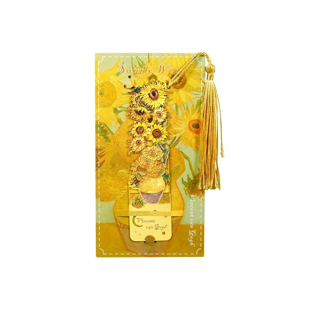 Landscape Flower Hollow Bookmark Exquisite Rectangular Flower Bookmarks  Student Reading Stationery
