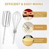 4Pieces Hand Mixer Accessories Stainless Steel Whisks Cooking Mixer Attachments for Effortless Mixing of Eggs Flour