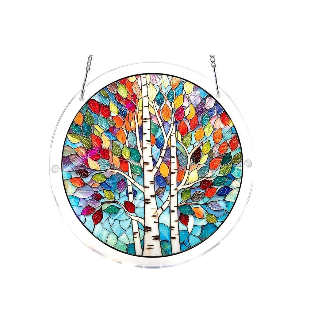 Acrylic Puzzles Suncatcher Window Hanging, 83 Pieces Catcher Stained Glass Acrylic Puzzle Decoration For Women Men Mom Birthday Gift Home Decor