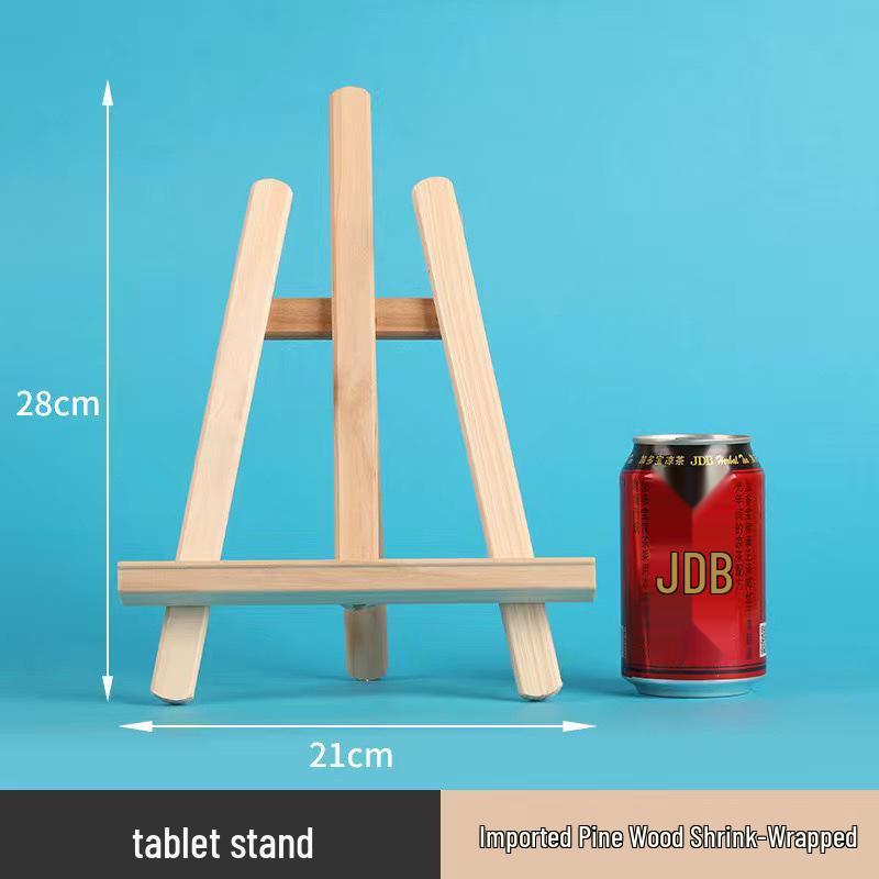 Children's Mini Folding Wooden Easel Tripod for Tabletop Art Display