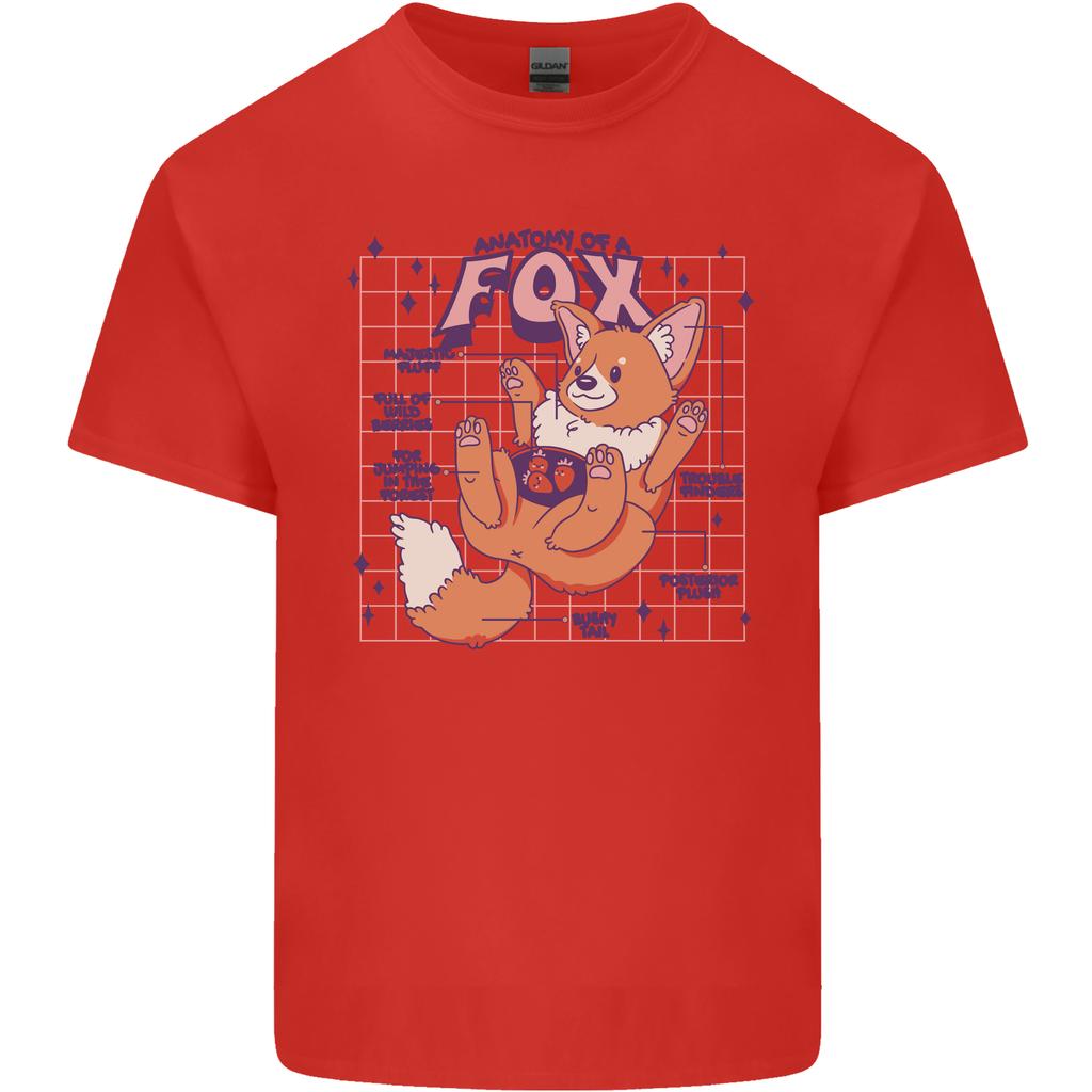 Anatomy of a Fox Foxes Funny Unisexs Light Cotton TShirt