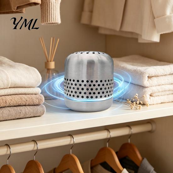 Refrigerator Odor Eliminator Stainless Steel Deodorizer, Long-Lasting Eliminator, Nano-Catalytic Food Freshness Keeper Removal Tool for Kitchen