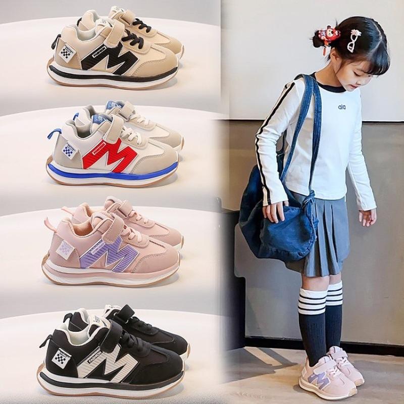 2025 Spring and Autumn New Children's Sports Shoes Boys Casual Shoes Girls Lightweight Breathable Running Shoes Student Board Shoes