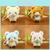 Soft Plush Bear Keychain With Pp Cotton Filling For Kids And Collectors