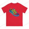 100pure Cotton Casual Unisex Tshirt Colorful Sneakers Graffiti Short Sleeve Tshirts Harajuku Tee Funny Tops