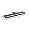 KORG D1 88-Key Digital Piano for Beginners, Made In Japan RH3 Keyboard, Damper Pedal, Music Stand Included, Repeated Notes, Black