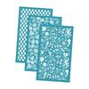 3Pcs Clay Tool Silk Screen Stencils Silk Screen for Clay for Jewelry Making Home Earrings Decoration DIY