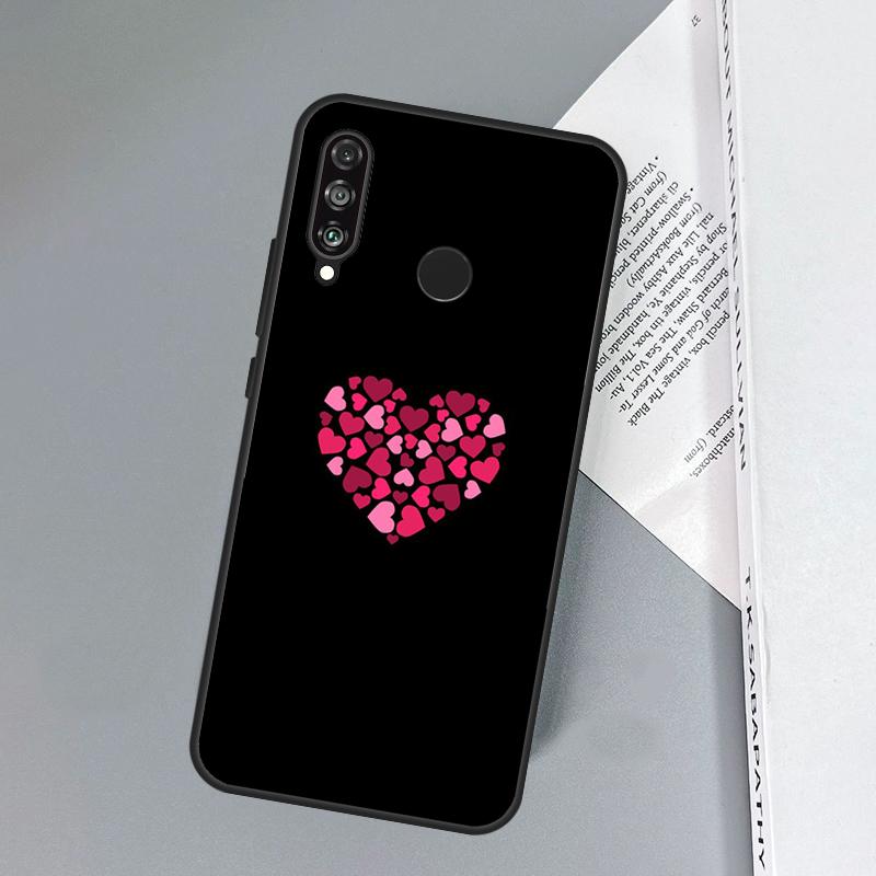 Cute Pretty Little White Heart For Huawei Nova 11i 12i 12s 8i 7i Y73 Y70 Y90 Y60 Y72 Y61 Y91 9 10 SE P30 Pro P40 Lite Case
