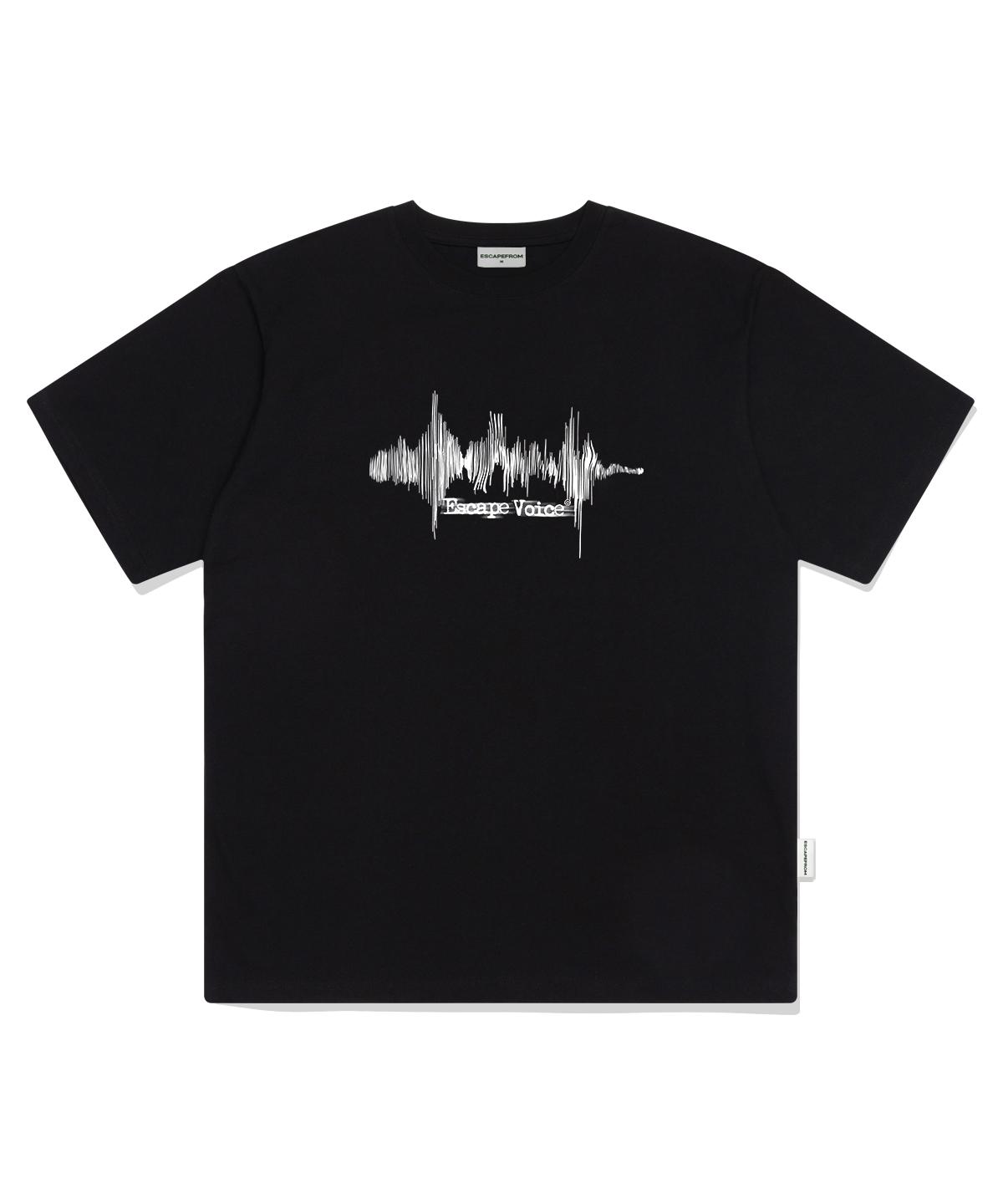 Escape From Voice Print Oversized Short Sleeve T-Shirt Black L