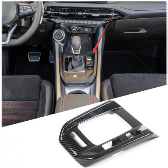 Carbon style Center Console gear shift panel trim cover for Dodge Hornet