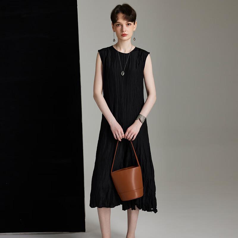 Wudao 12 Momme Mulberry Silk Sleeveless A-line Dress