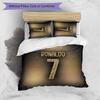 Cristiano Ronaldo Printed Bedding 3 Piece Set Cozy Breathable Bed Cover Set As Housewarming Holiday Gift