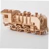 Totority 3D Wooden Puzzle Train Craft 3D Puzzle Assembly Educational Brain Gift for Boys and Girls 3-Piece Set Car, Boat, - Kit, Toy, Paintable,