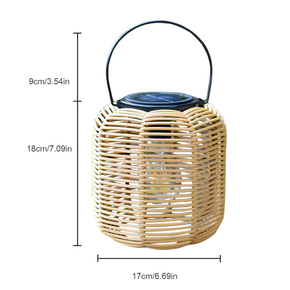Solar Powered Hanging Lamp Multi-Function Rustic Lampshade Light IP44 Waterproof Solar LED Garden Lamp for Garden Yard Patio