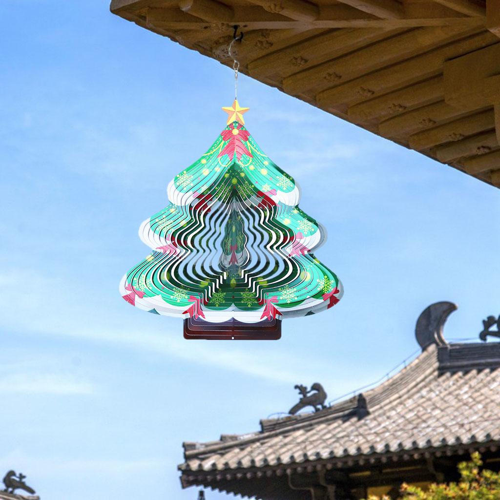 Colorful Stainless Steel Wind for Outdoor Home Decor Green
