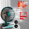 USB Rechargeable Digital Display Desk Fan - Quiet, Compact, and Versatile for Home, Office, and Student Use